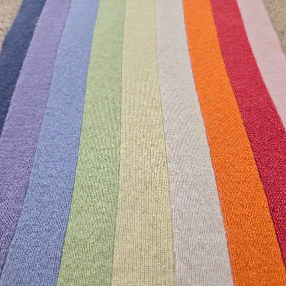GAP Lambswool Angora Striped Scarf - Picture 9 of 11